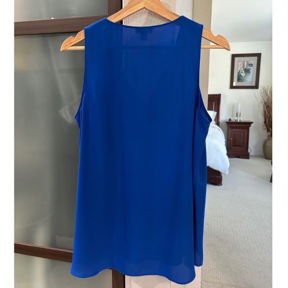 Vince Camuto Sleeveless Blouse - Blue Size S - Picture 3 of 6